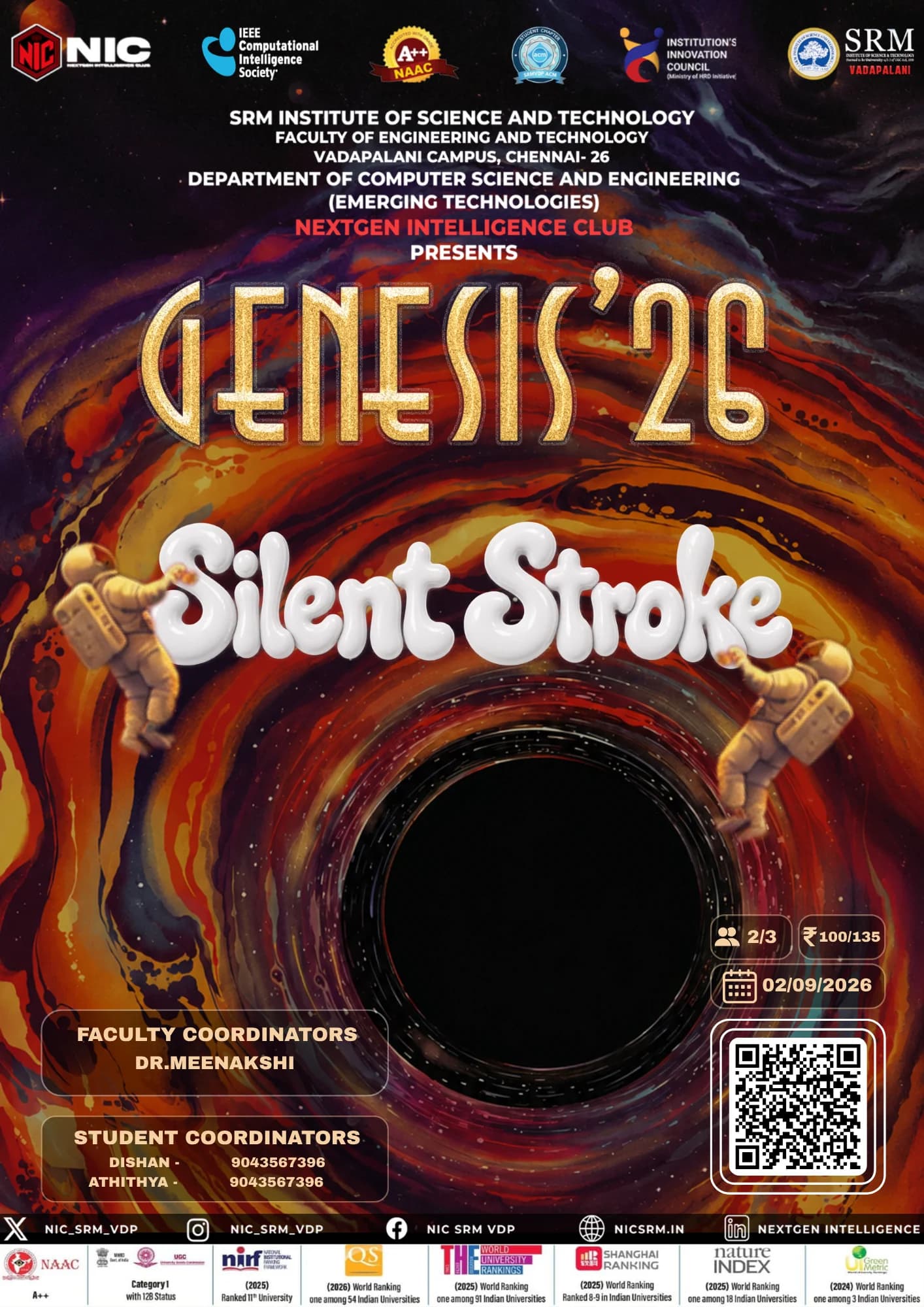 Poster for Silent Stroke, a Genesis '26 event