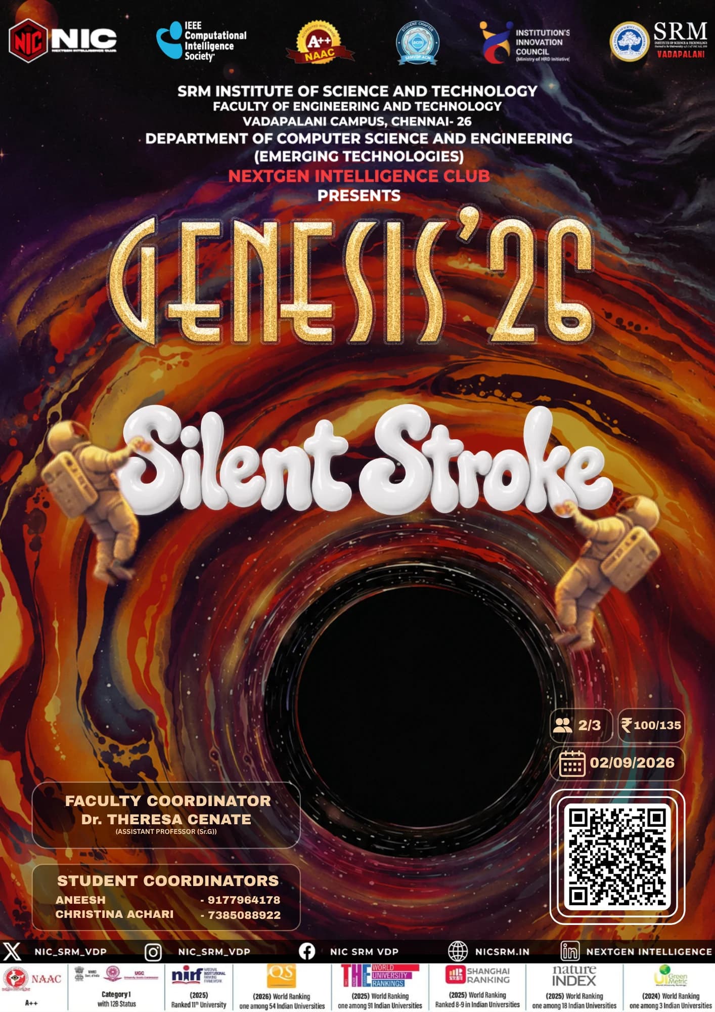Poster for Silent Stroke, a Genesis '26 event