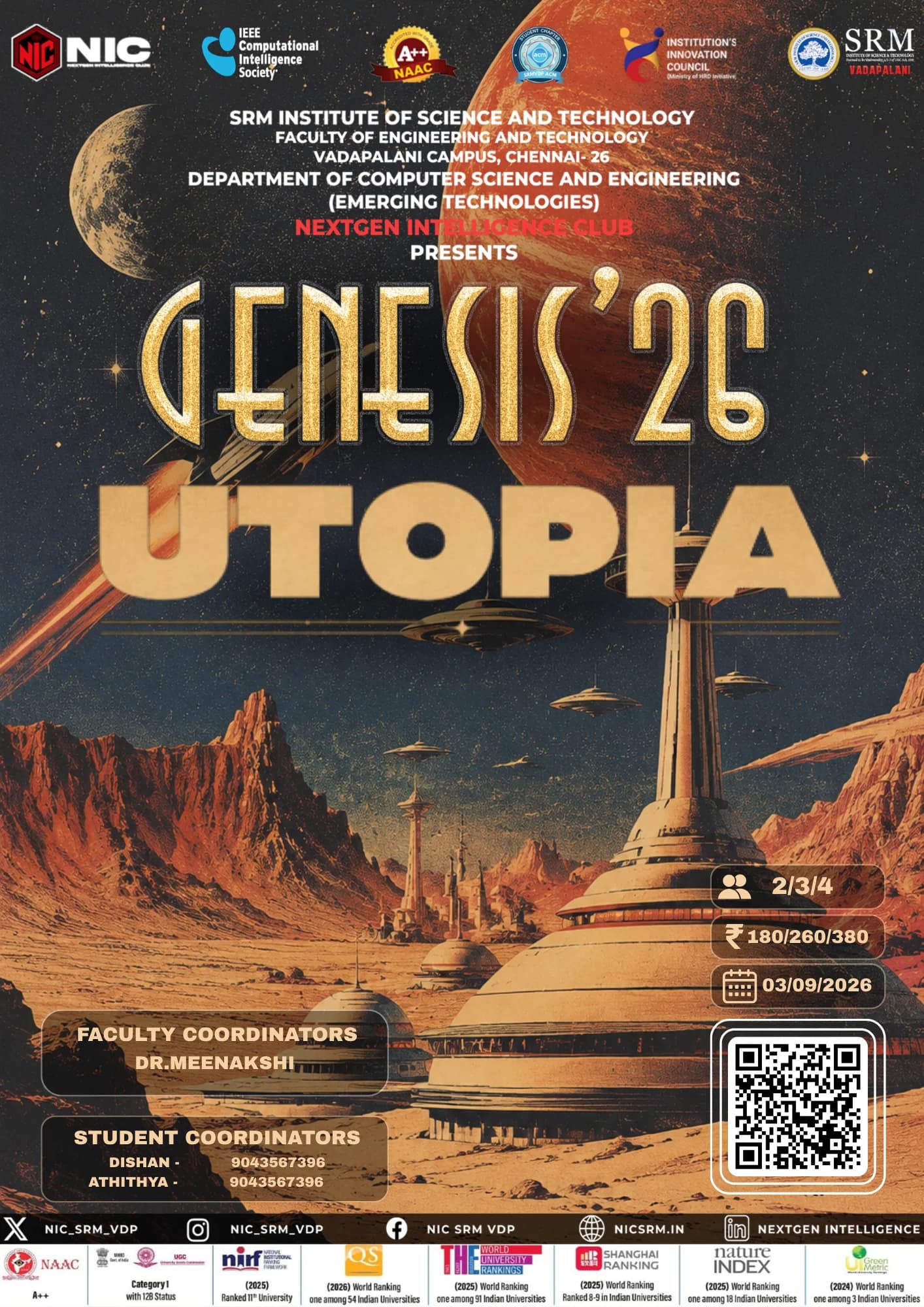 Poster for Utopia, a Genesis '26 event