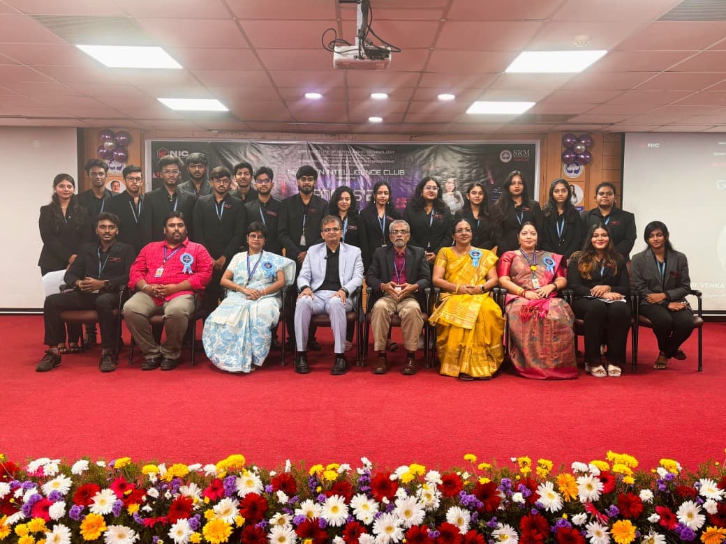 Members of the Next Gen Intelligence Club with faculty